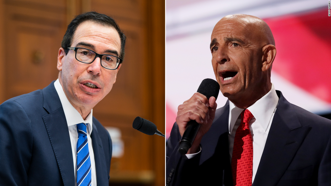 Former Treasury Secretary Mnuchin testifies as a defense witness for former Trump adviser Tom Barrack