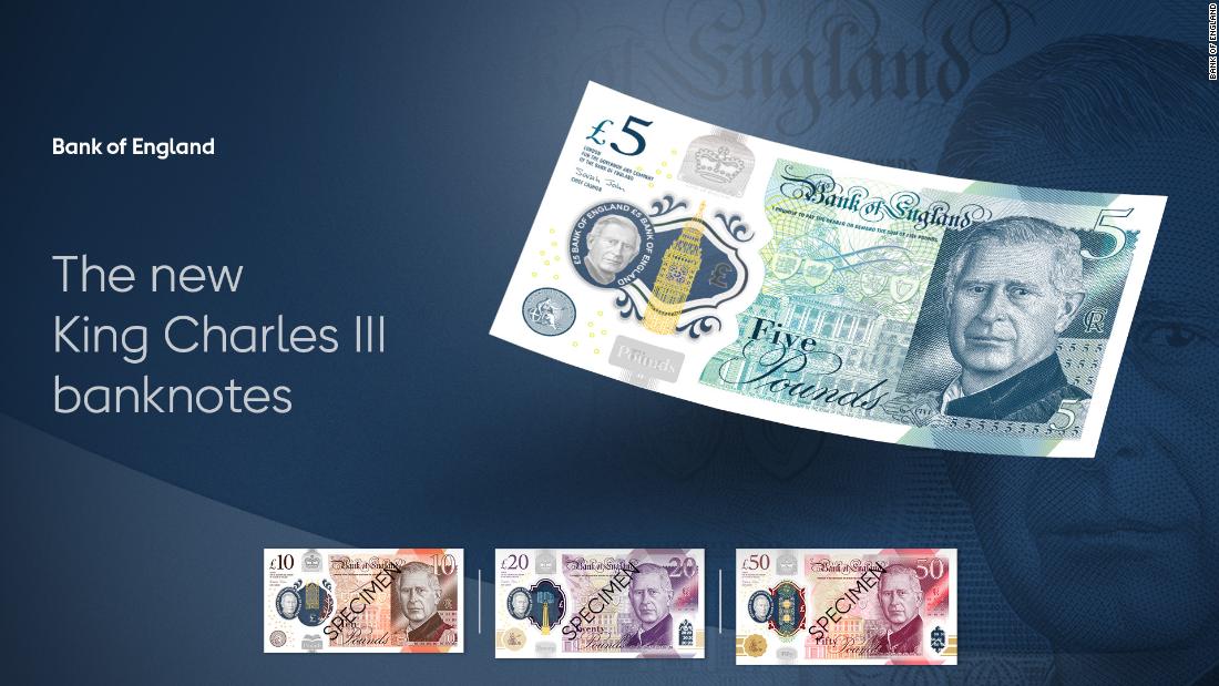 First images of British banknotes featuring King Charles III unveiled