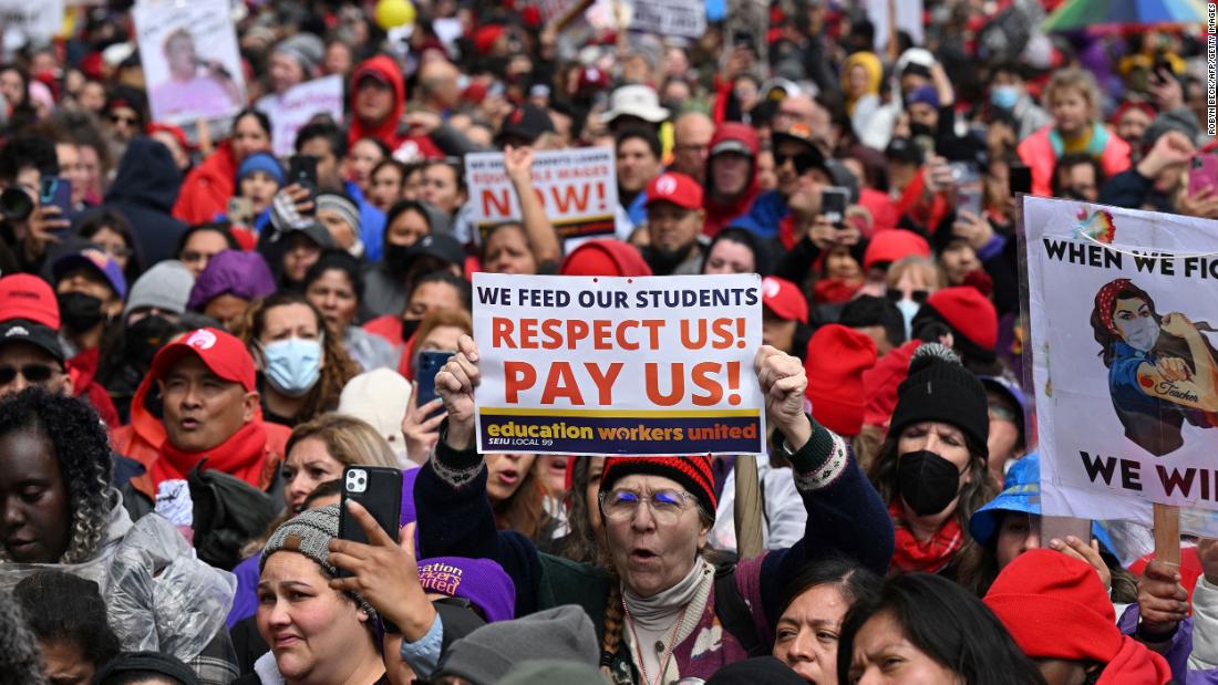 School workers in the nation’s second-largest district go on strike, shutting down schools. Here’s what they want