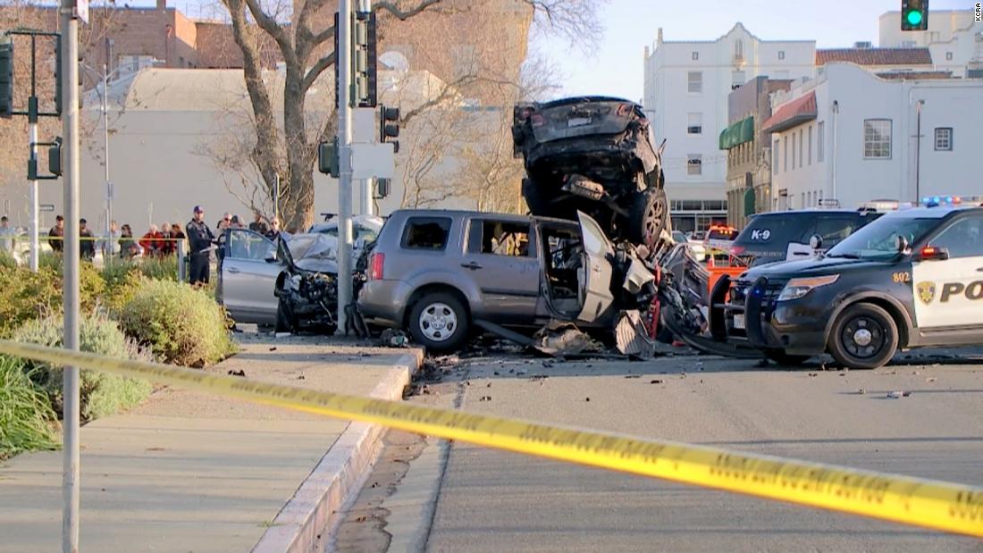 13-year-old leads California police on chase in stolen car and crashes, leaving 1 dead and others injured