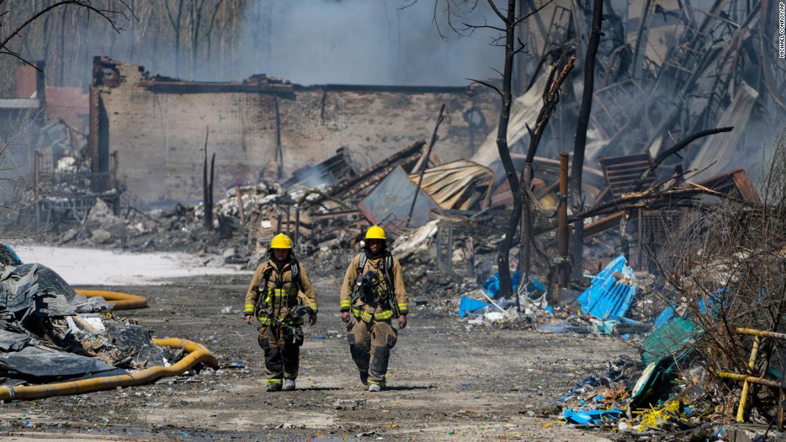 The fire at an Indiana plastics recycling plant has been fully extinguished