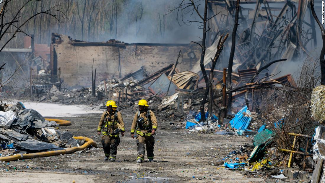 A 2019 hearing detailed potential fire hazards at the now-burning Indiana recycling plant, and its owner admitted a building did not have fire sprinklers