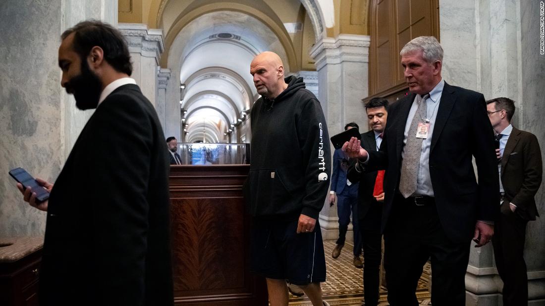Fetterman returns to the Senate following treatment for clinical depression
